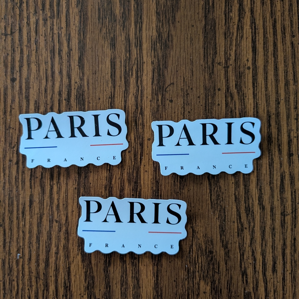 Paris France Sticker Set